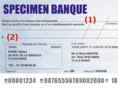 Comment remplir un chèque