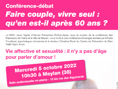 Faire couple, vivre seul : qu’en est-il après 60 ans ?